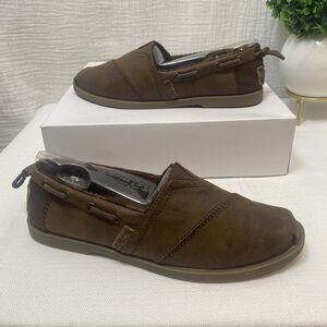 Skechers BOBS Chill Luxe Shoes Womens 8 Casual Slip On Loafers Flats Brown